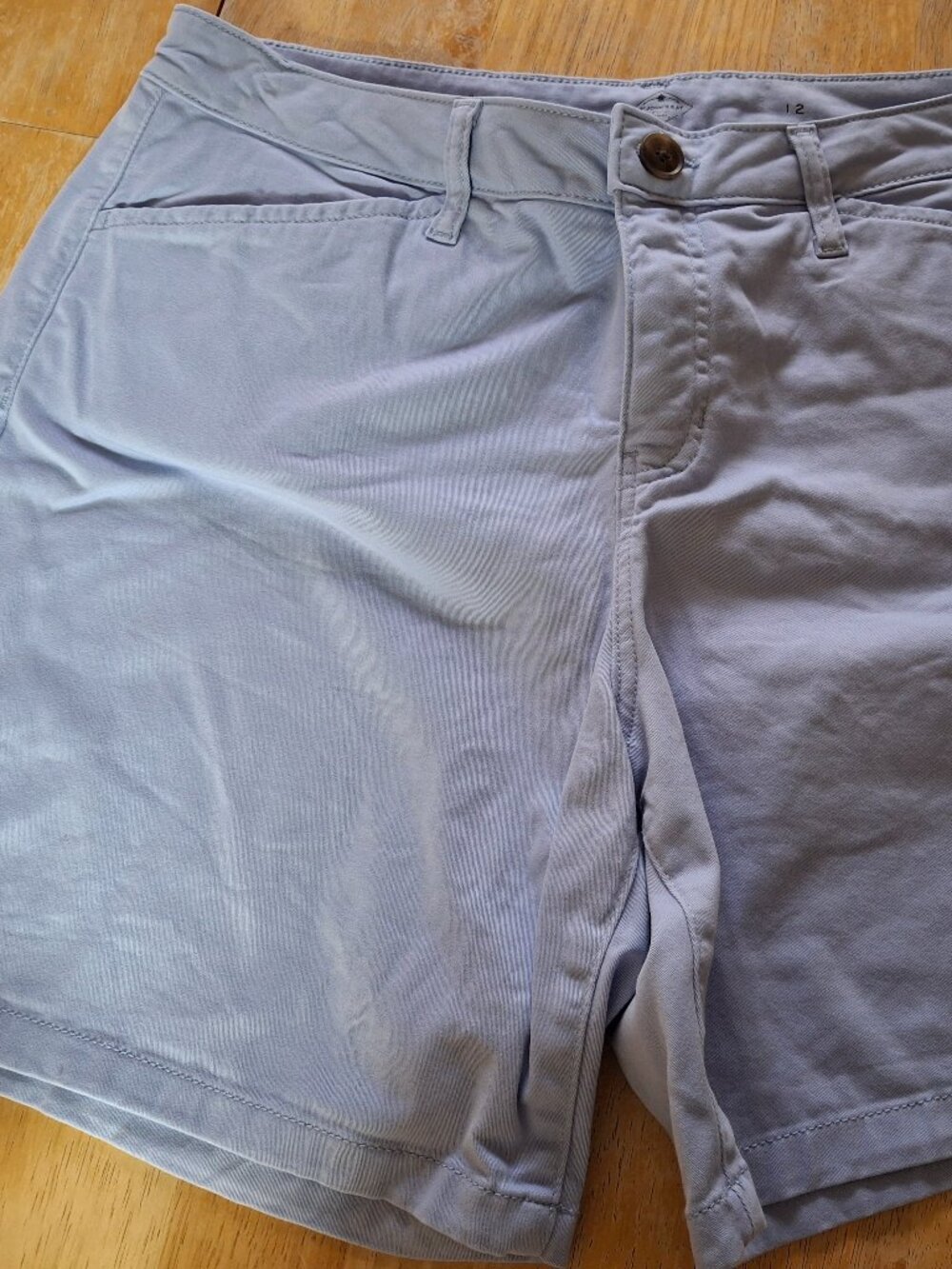 St. John's Bay Womens 7" Chino Short Light Blue